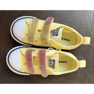 Converse Girls Citrus Glitz CTAS Girls Toddler Size 8